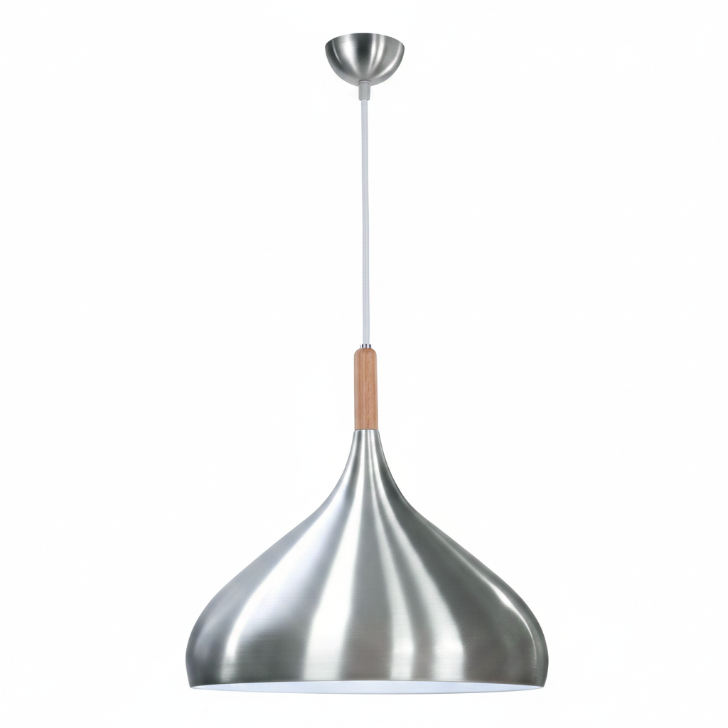 DINING LAMP 6009 (7558/320 SILVER) AL + WHITE