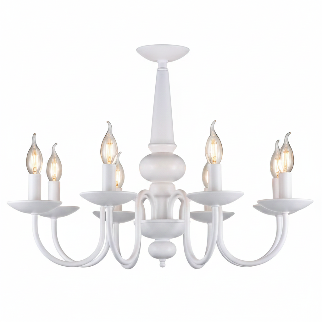 CHANDELIER 5622/8 WHITE