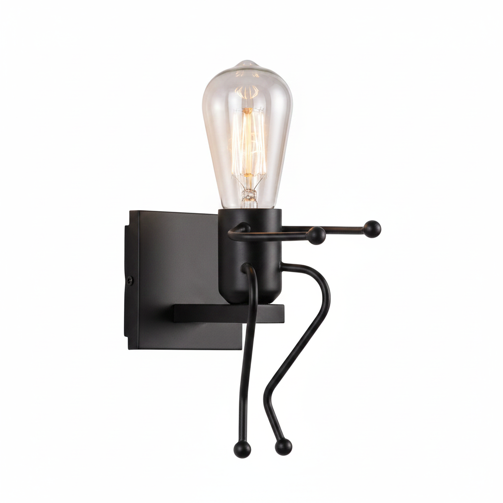 WALL LAMP DL6167/1 BLACK (1 FIGURE)