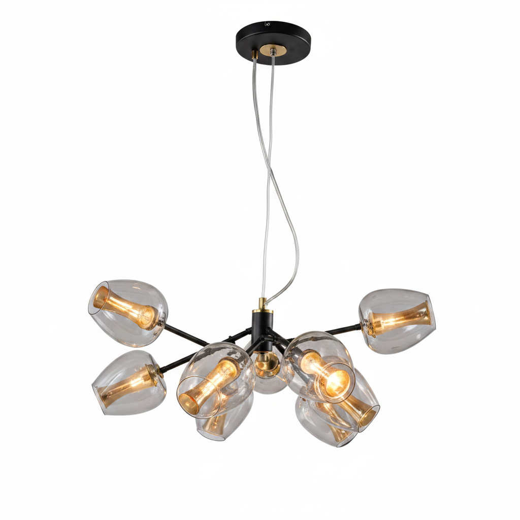 DINING LAMP MD1388-9 BLACK + GOLD