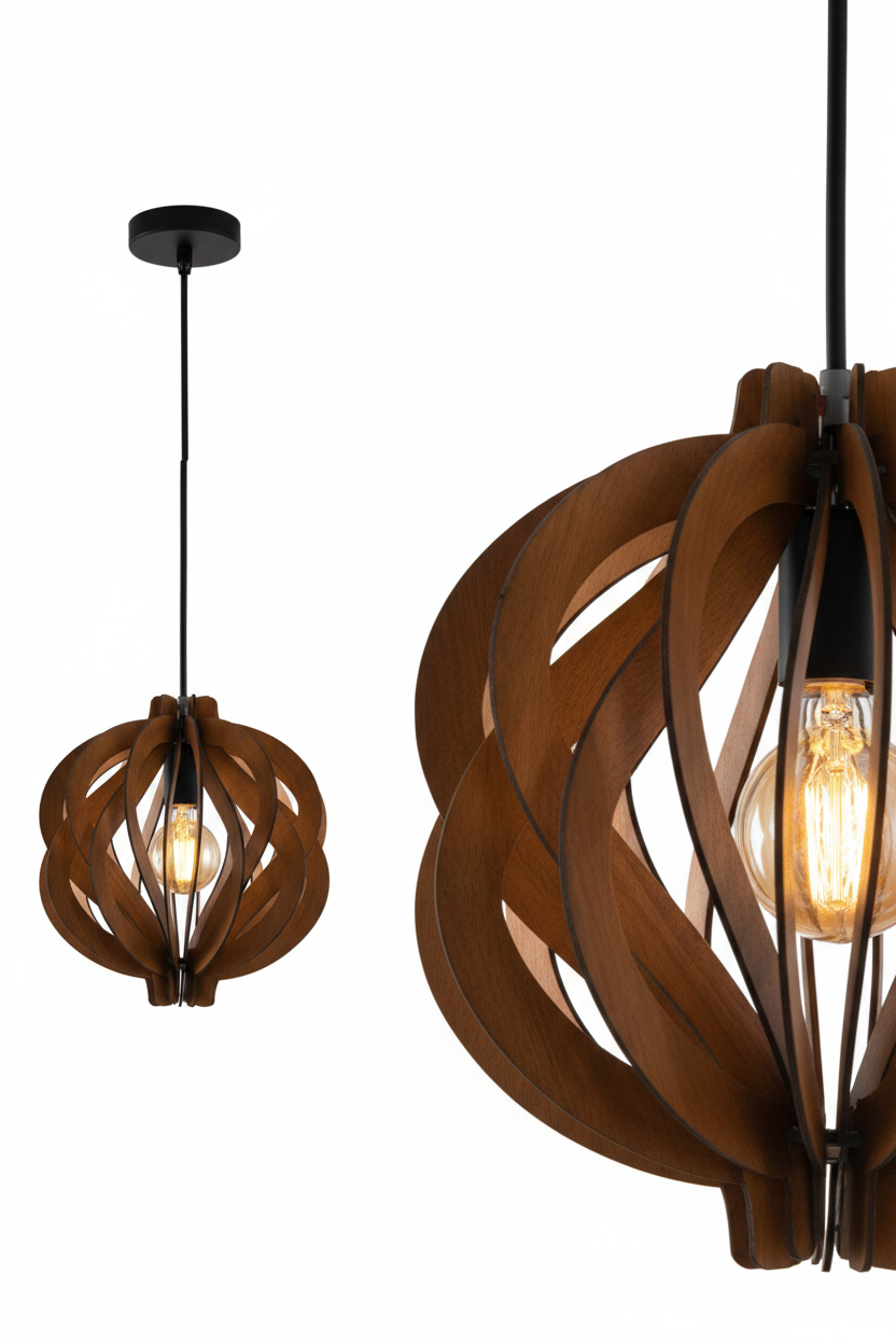 DINING LAMP D6305 WOOD