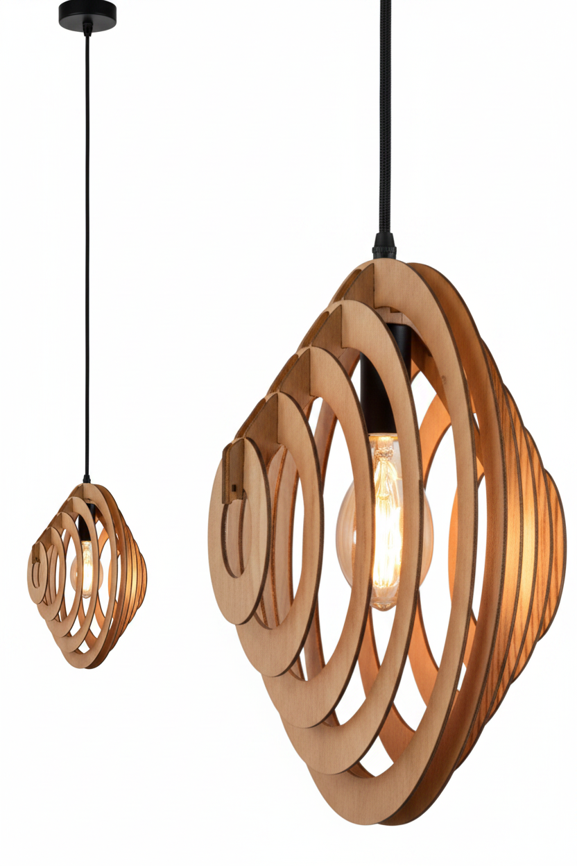 DINING LAMP D6313 WOOD