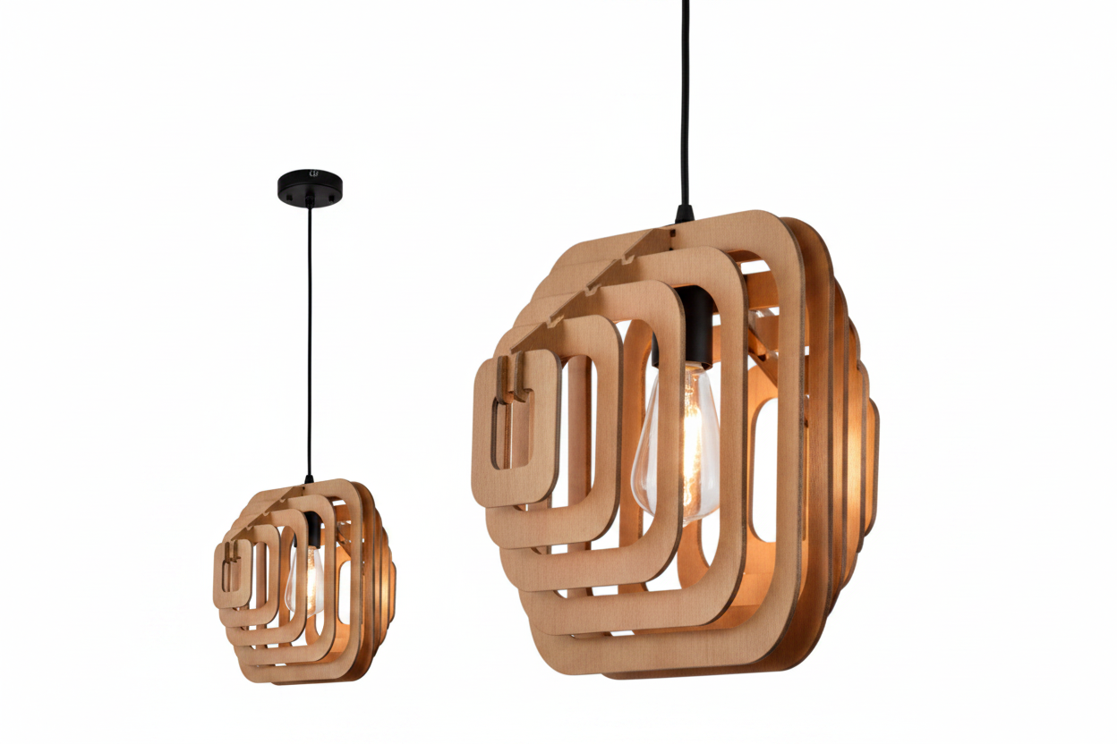 DINING LAMP D6314 WOOD