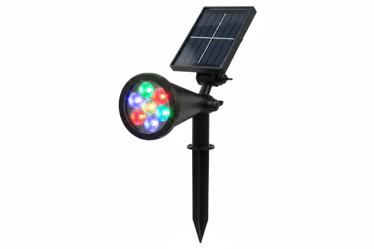 Solar Garden Light RGB – 1200mAh Colour Changing Outdoor Solar Lamp | Y1-06 (Red, Green, Blue)