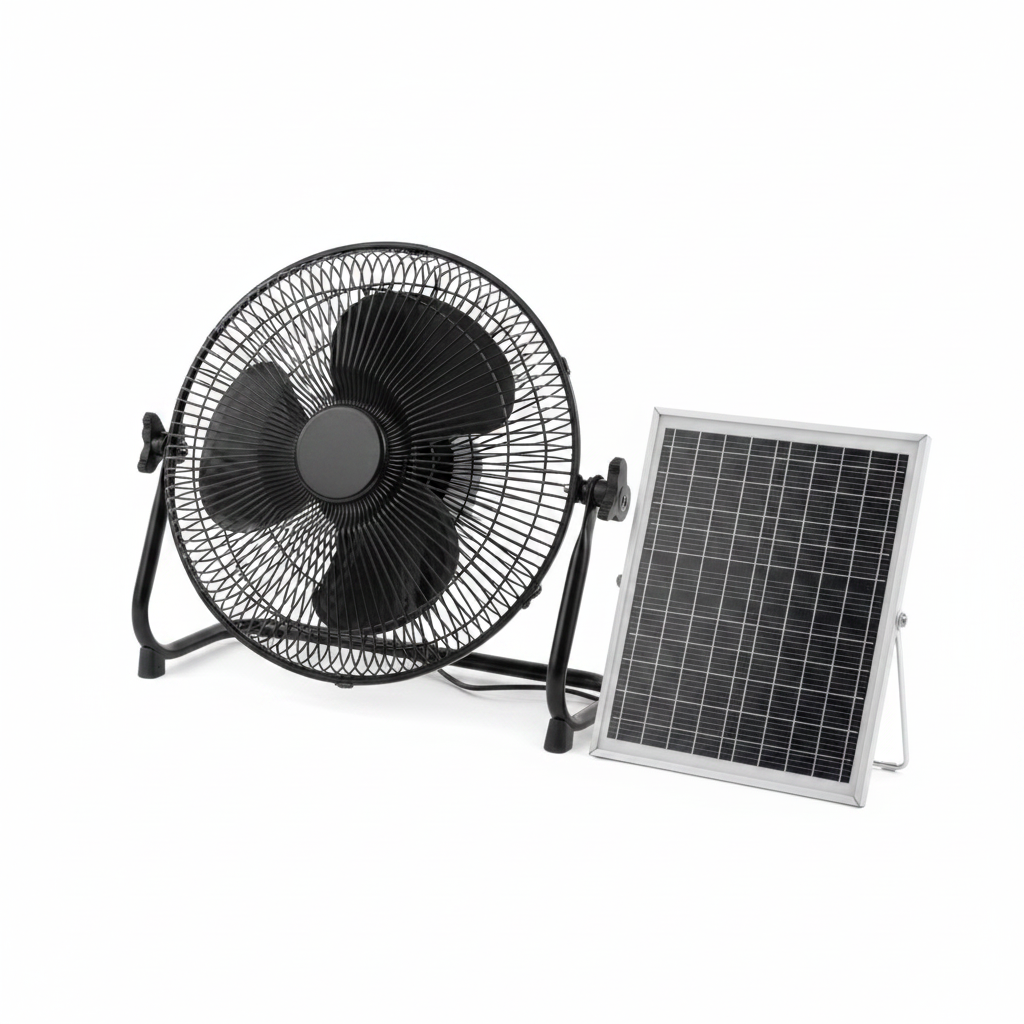 Solar Fan 8000mAh – Portable Solar Powered Rechargeable Fan for Indoor & Outdoor Use | Y7-06
