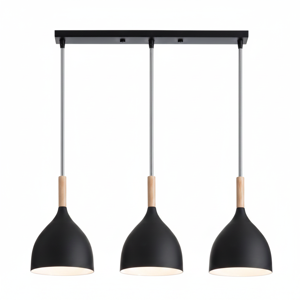 DINING LAMP 6006/3S BLACK / WHITE