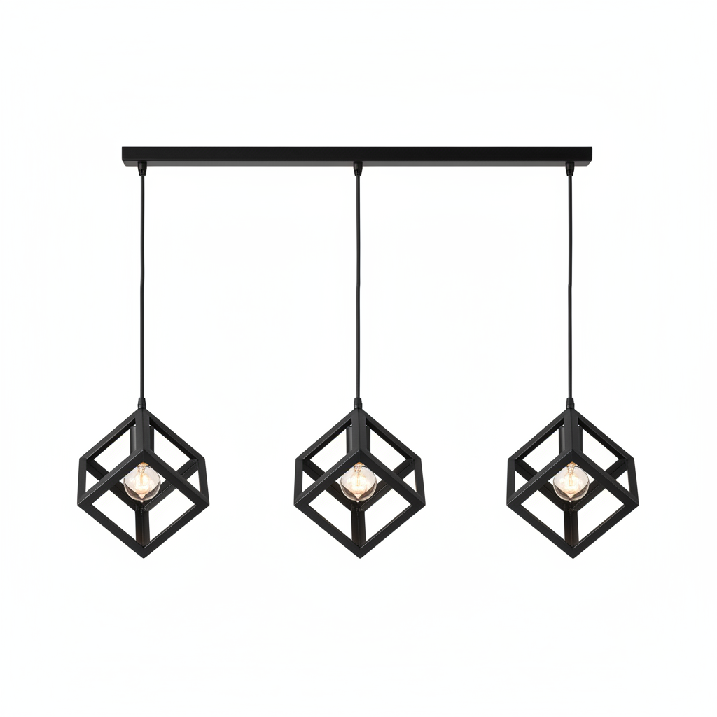 DINING LAMP 6014/3S (7767/3 BK) BLACK