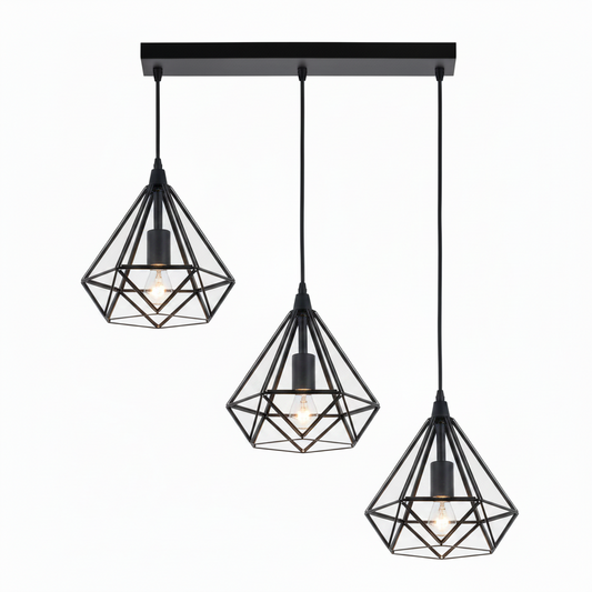 DINING LAMP 6033/3S (7921/3 BK) BLACK