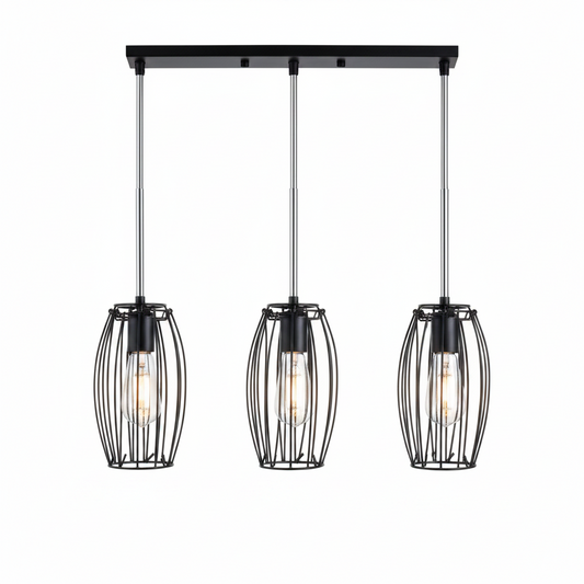 DINING LAMP 6054/3S (7769/3 BK) BLACK