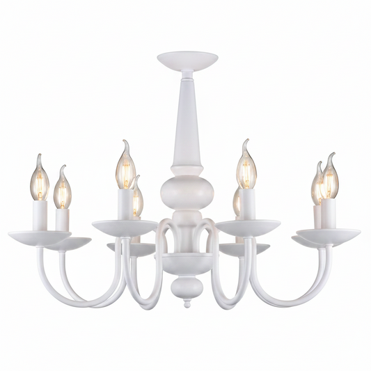 CHANDELIER 5622/8 WHITE