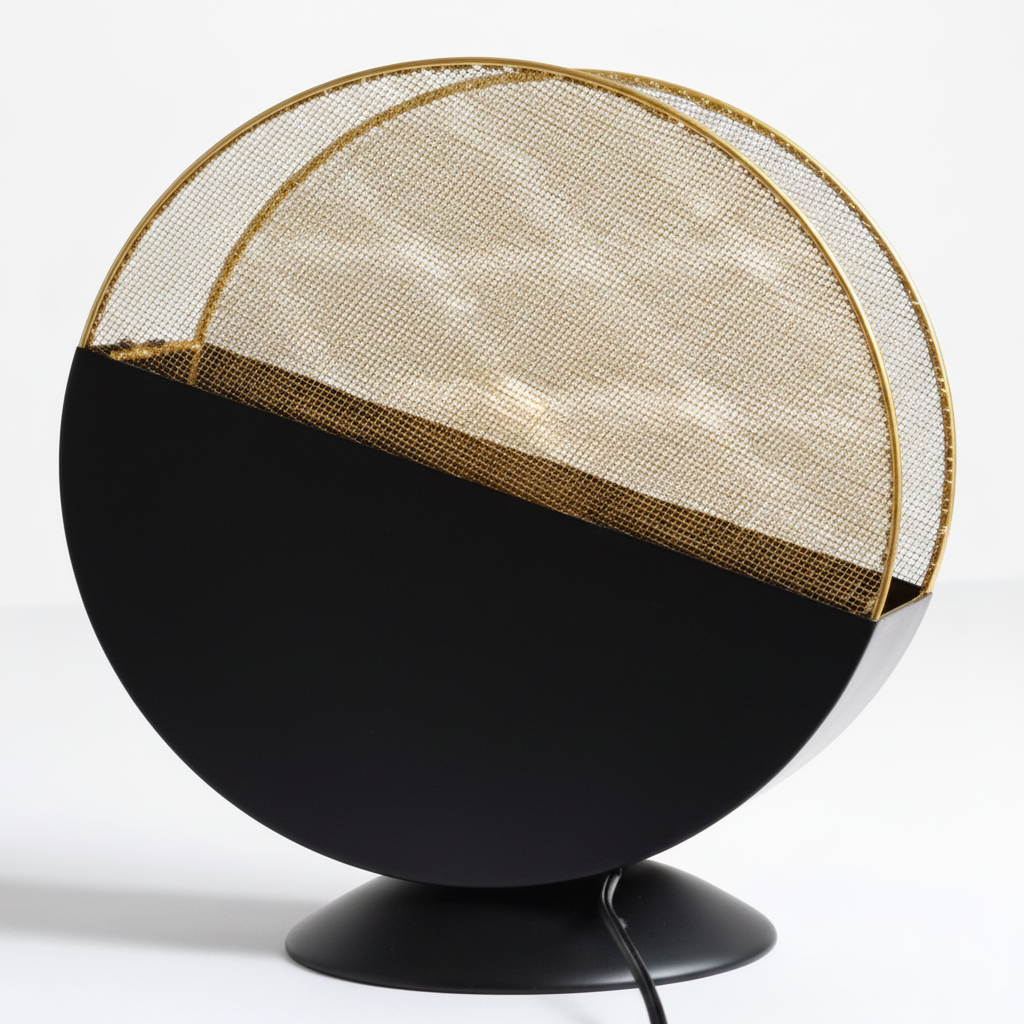 Black & Gold Table Lamp – Premium Decorative Bedside & Desk Light | Model 6061