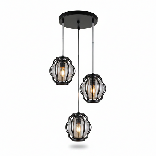 DINING LAMP DL6149/3 BLACK