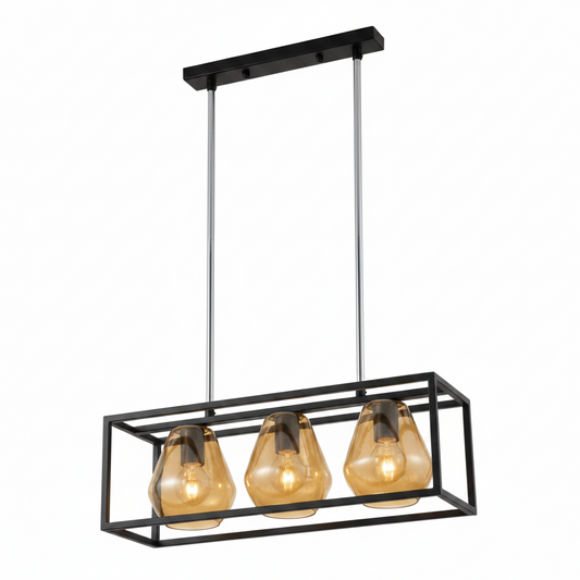 DINING LAMP DL6206/3 BLACK