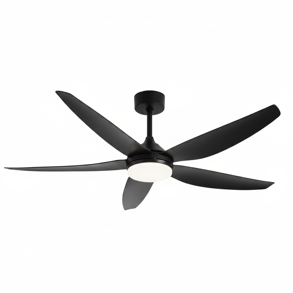 FAN LIGHT FL2303 BLACK (52 inch)